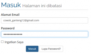 login cek nomor tagihan
