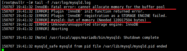webuzo-mysql-error-log Mengatasi Koneksi Database MySQL Sering terputus