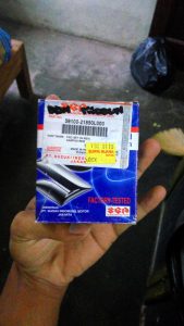 Pasang Kampas Rem ORI Satria FU di Ninja 250